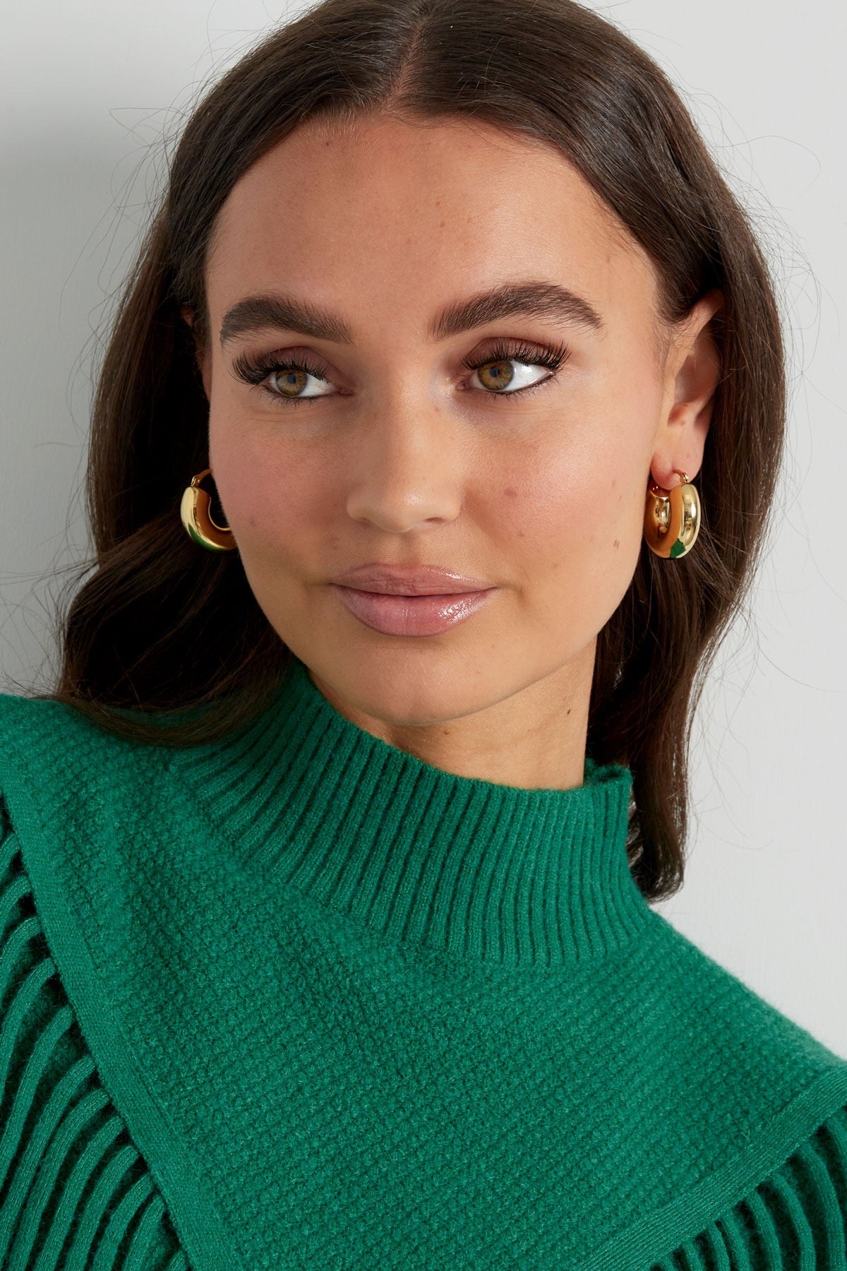 Chunky Gold Hoop Earrings