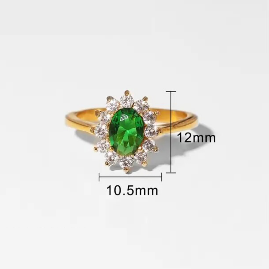 Cubic Zirconia Cluster Ring